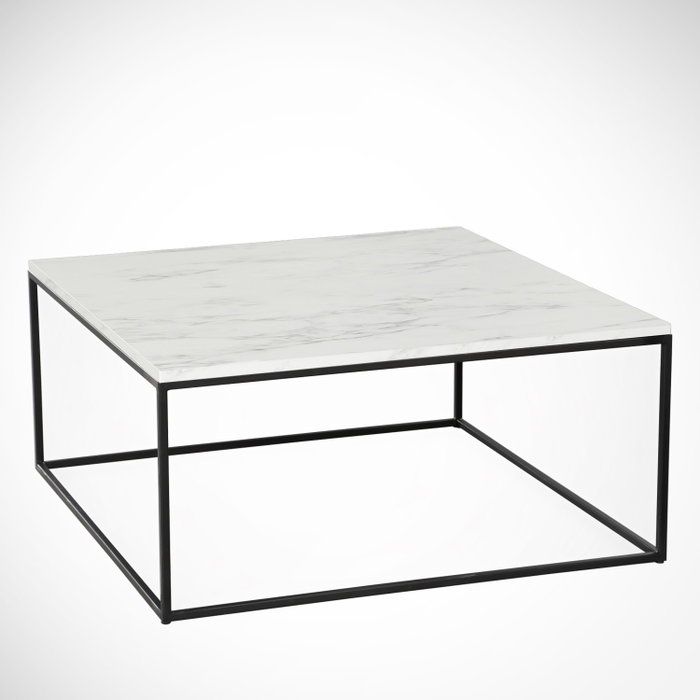 Hanah Home Mesa de Centro Poly - Marmo Blanco y Negro